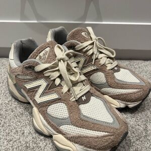 New Balance Tan and Gray Athletic Shoes